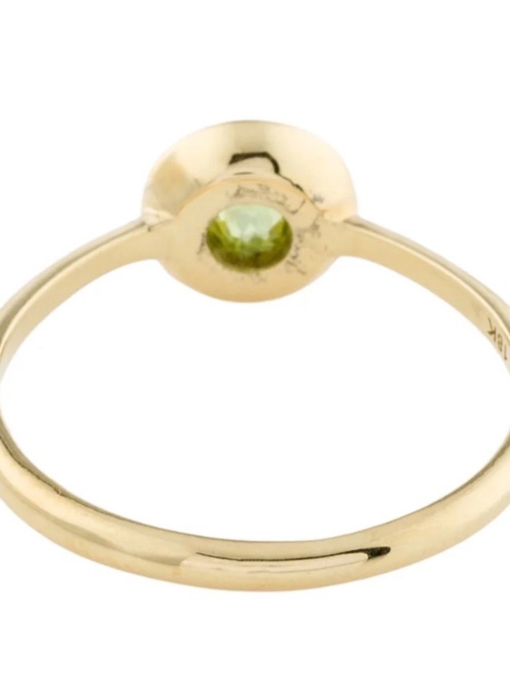 Ippolita 18k Gold Peridot w Diamonds Lolipop Mini Ring -6.5 Like NEW - Picture 7 of 11